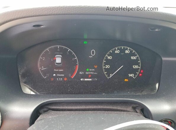 3CZRZ1H3XRM755422 2024 HONDA HR-V White Widok zestawu wskaźników