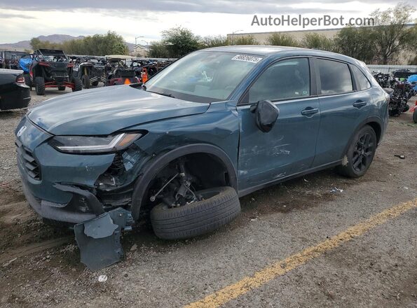 3CZRZ1H57SM708985 2025 HONDA HR-V Бирюзовый Передняя левая четверть