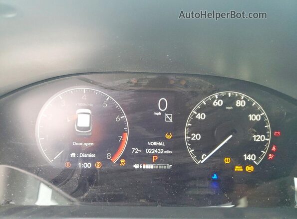 3CZRZ2H38SM761425 2025 HONDA HR-V White Սարքավորումների վահանակի տեսք