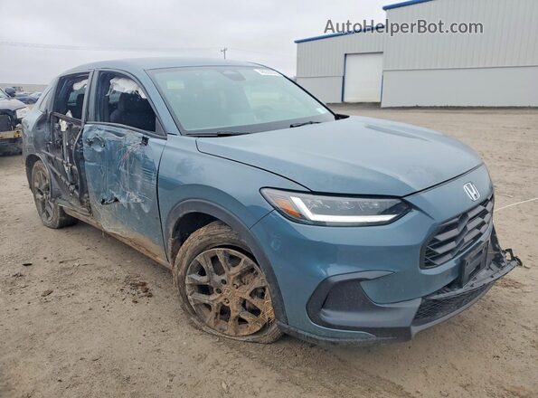 3CZRZ2H53PM705725 2023 HONDA HR-V Синий Передняя правая четверть