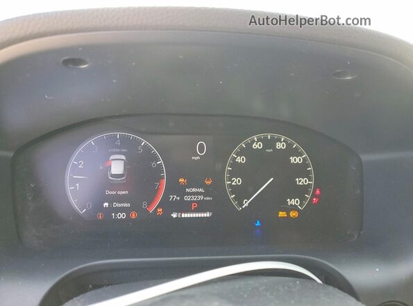 3CZRZ2H57RM760892 2024 HONDA HR-V Синий Вид щитка приборов