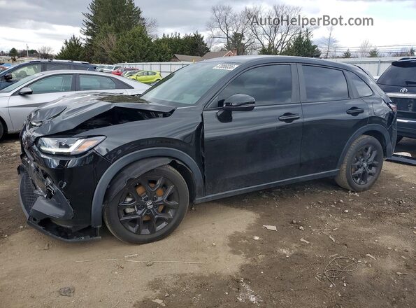 3CZRZ2H58PM718051 2023 HONDA HR-V Черный Передняя левая четверть