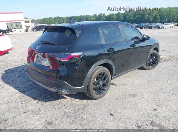 3CZRZ2H58RM756138 2024 HONDA HR-V Черный Задняя правая четверть