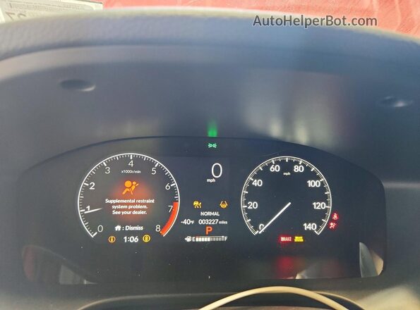 3CZRZ2H58TM719226 2026 HONDA HR-V Красный Вид щитка приборов