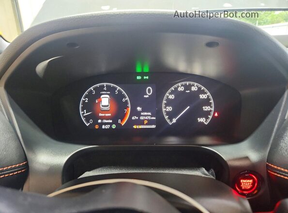 3CZRZ2H5XRM731547 2024 HONDA HR-V Gray Вид щитка приладів