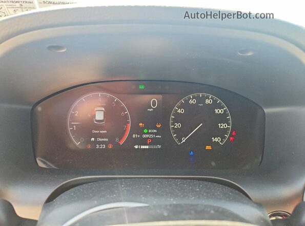 3CZRZ2H76SM788061 2025 HONDA HR-V Turquoise Вид щитка приладів