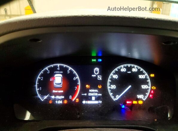 3CZRZ2H77PM750605 2023 HONDA HR-V Blue Instrument cluster view