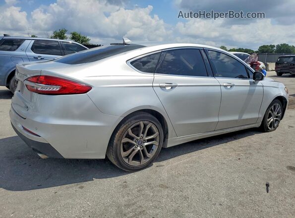 3FA6P0CD0KR265191 2019 FORD FUSION Серебряный Задняя правая четверть