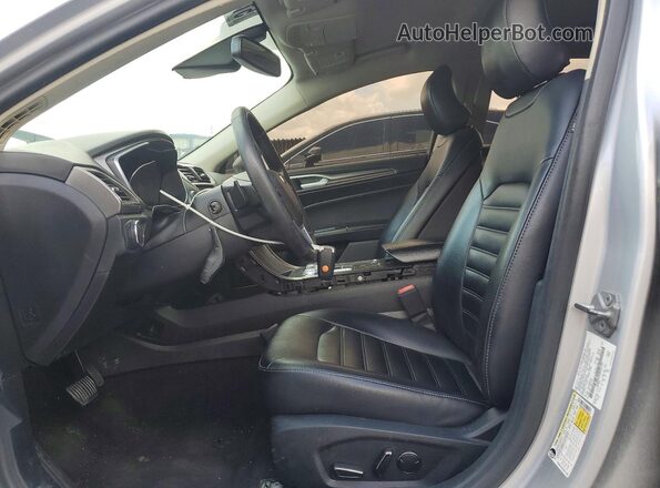 3FA6P0CD0KR265191 2019 FORD FUSION Серебряный Вид салона спереди