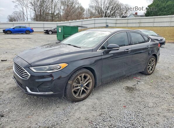 3FA6P0CD0KR267037 2019 FORD FUSION Черный Передняя левая четверть