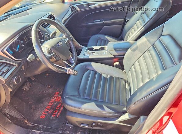 3FA6P0CD1LR206460 2020 FORD FUSION Red Widok wnętrza z przodu