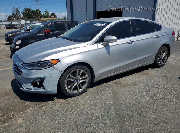3FA6P0CD2KR236694 2019 FORD FUSION Серебряный Передняя левая четверть