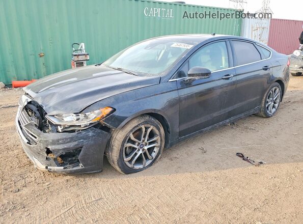 3FA6P0CD2KR261031 2019 FORD FUSION Charcoal წინა მარცხენა ხედი სამი მეოთხედიდან