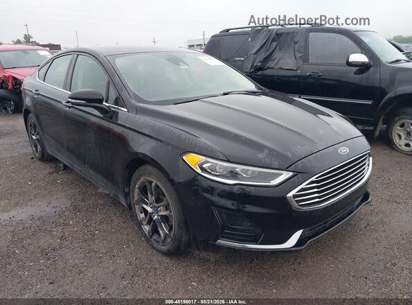 3FA6P0CD3LR196269 2020 FORD FUSION Black Delantero derecho