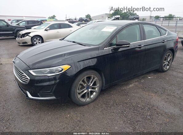 3FA6P0CD3LR196269 2020 FORD FUSION Black Vista tres cuartos delantera izquierda
