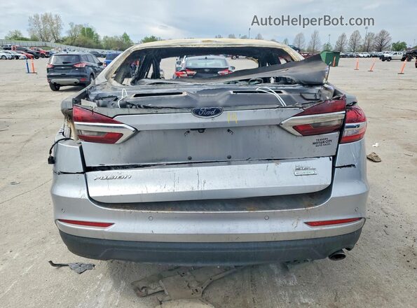 3FA6P0CD3LR196627 2020 FORD FUSION Серебряный Вид сзади
