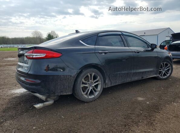 3FA6P0CD7LR163758 2020 FORD FUSION Black Tył prawy