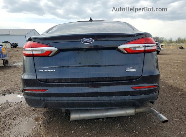 3FA6P0CD7LR163758 2020 FORD FUSION Black Widok z tyłu