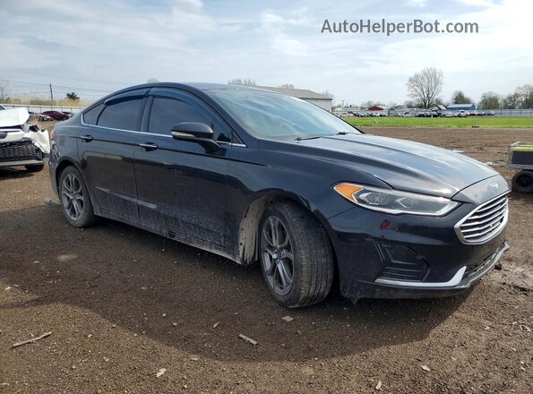 3FA6P0CD7LR163758 2020 FORD FUSION Black Przód prawy