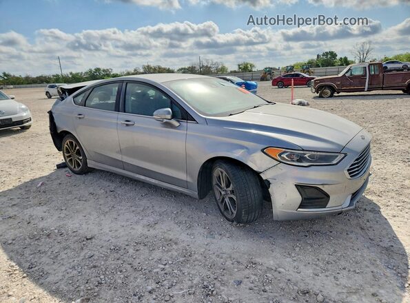 3FA6P0CD9LR154298 2020 FORD FUSION Серебряный Передняя правая четверть