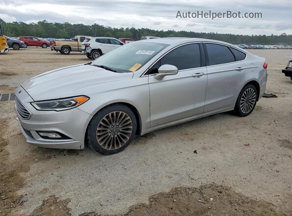 3FA6P0D91JR134263 2018 FORD FUSION Серебряный Передняя левая четверть