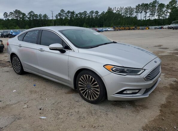 3FA6P0D91JR134263 2018 FORD FUSION Серебряный Передняя правая четверть