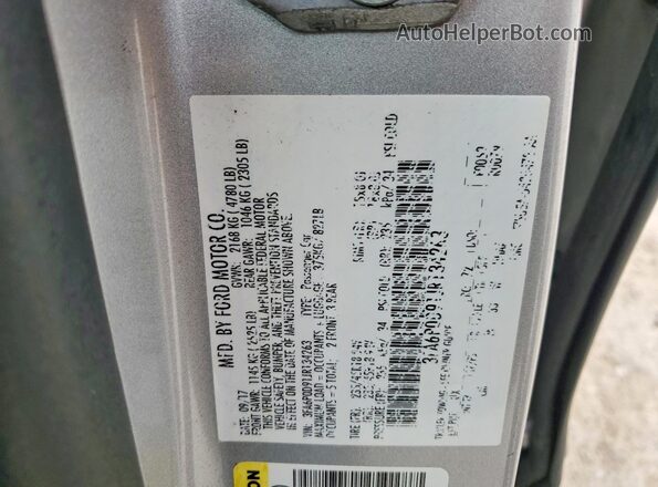 3FA6P0D91JR134263 2018 FORD FUSION Серебряный Вид подкапотного пространства