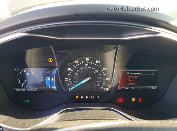 3FA6P0D92GR277635 2016 FORD FUSION Black Widok zestawu wskaźników