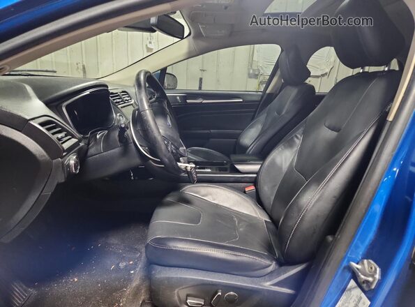 3FA6P0D92LR130497 2020 FORD FUSION Синий Вид салона спереди