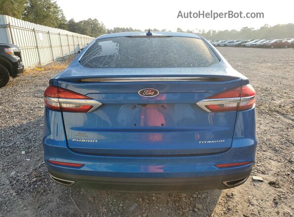3FA6P0D93LR138088 2020 FORD FUSION Синий Вид сзади