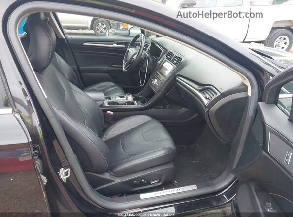 3FA6P0D95KR153027 2019 FORD FUSION Черный Вид салона спереди