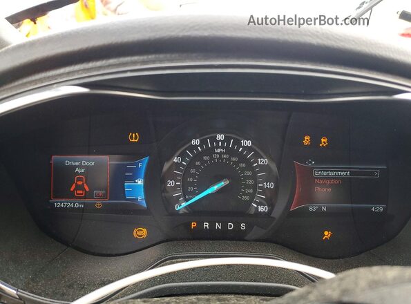 3FA6P0D95LR137296 2020 FORD FUSION Черный Вид щитка приборов