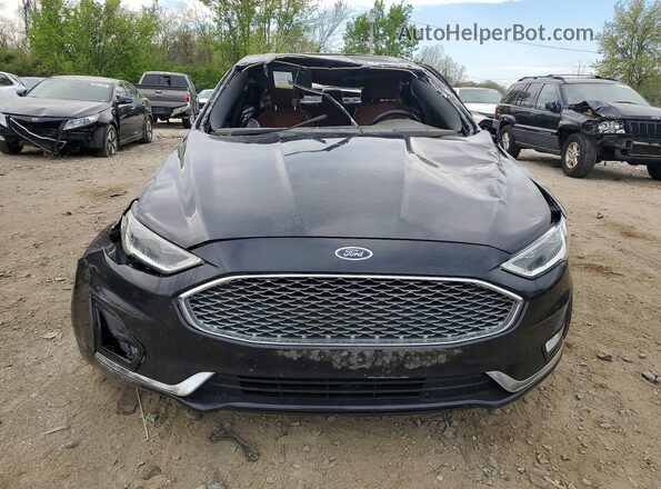 3FA6P0D95LR137296 2020 FORD FUSION Черный Вид спереди
