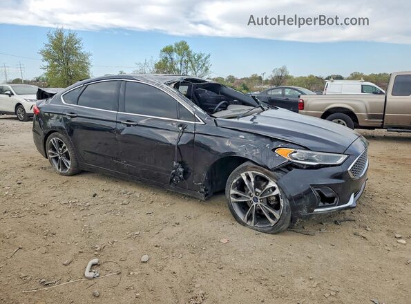 3FA6P0D95LR137296 2020 FORD FUSION Черный Передняя правая четверть