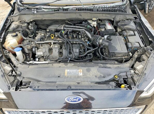 3FA6P0D95LR137296 2020 FORD FUSION Черный Вид задней части салона
