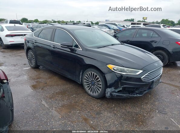 3FA6P0D99JR131966 2018 FORD FUSION Black წინა მარჯვენა