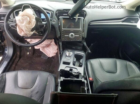 3FA6P0D99LR218348 2020 FORD FUSION Black Widok deski rozdzielczej