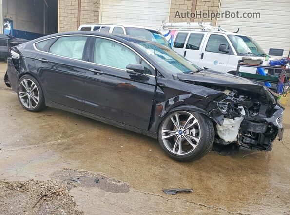 3FA6P0D99LR218348 2020 FORD FUSION Black Przód prawy