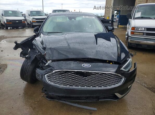3FA6P0D99LR218348 2020 FORD FUSION Black Widok z przodu