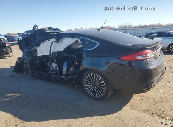 3FA6P0D9XJR234510 2018 FORD FUSION Black Tył lewy