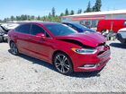 2018 Ford Fusion Titanium Red vin: 3FA6P0D9XJR244129