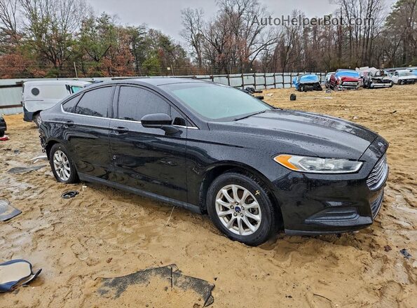 3FA6P0G72GR308134 2016 FORD FUSION Черный Передняя правая четверть