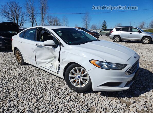 3FA6P0G72JR270931 2018 FORD FUSION Белый Передняя правая четверть