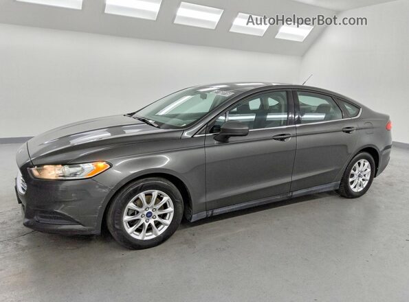 3FA6P0G74GR147401 2016 FORD FUSION Серый Передняя левая четверть