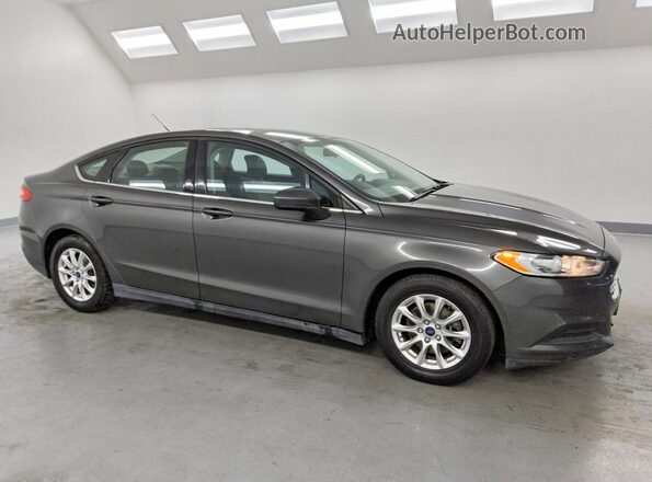 3FA6P0G74GR147401 2016 FORD FUSION Серый Передняя правая четверть
