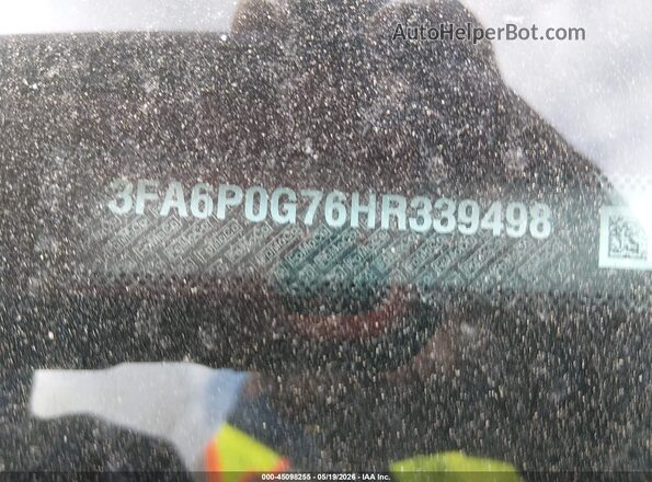 3FA6P0G76HR339498 2017 FORD FUSION Черный Вид подкапотного пространства