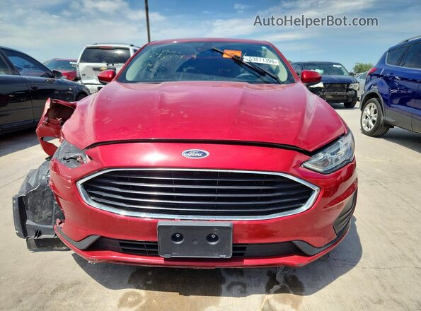 3FA6P0G76LR125832 2020 FORD FUSION Красный Вид спереди