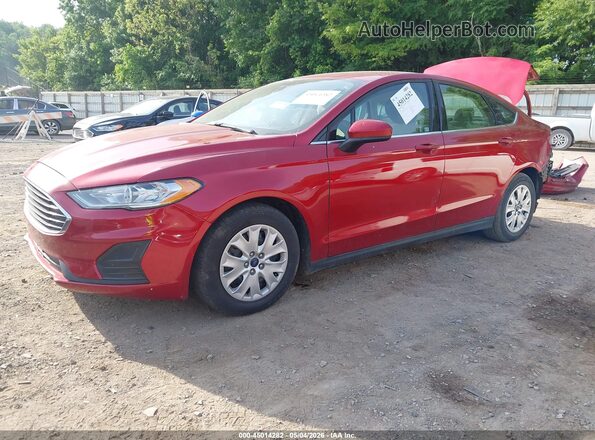 3FA6P0G78LR229061 2020 FORD FUSION Красный Передняя левая четверть