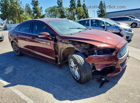 3FA6P0H71GR233134 2016 FORD FUSION Бордовый Передняя правая четверть