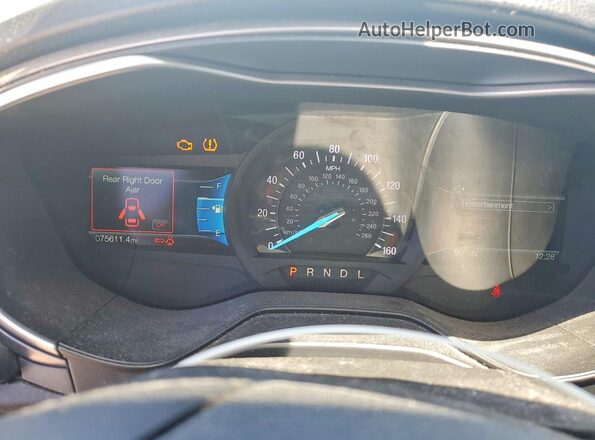 3FA6P0H72KR255541 2019 FORD FUSION White Vista del cuadro de instrumentos